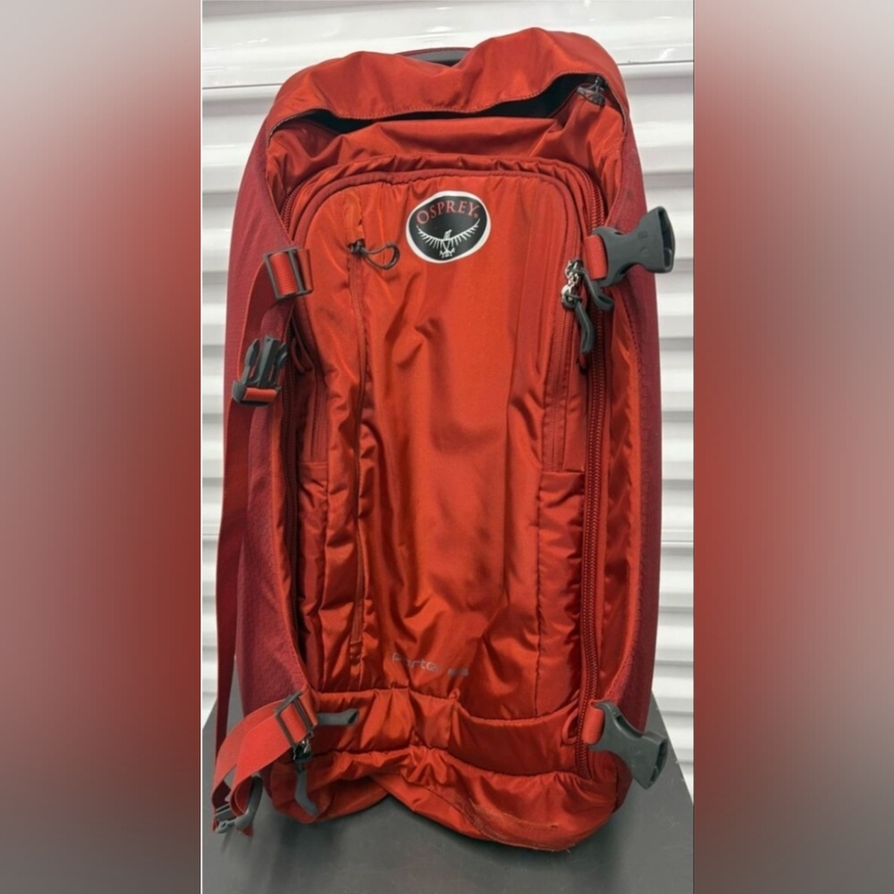 Red Osprey Porter 65 Backpack